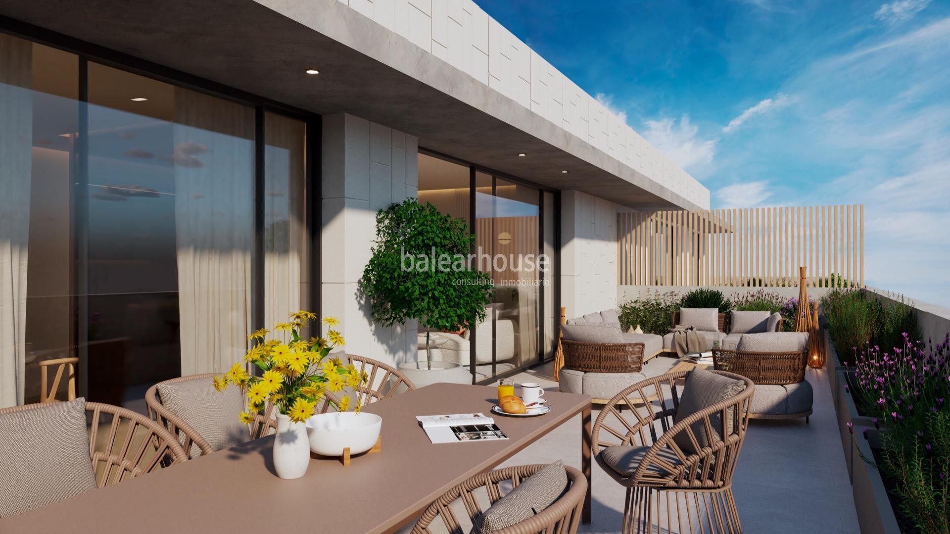 Fantastic penthouse project with the best of current design in a protected building in Palma