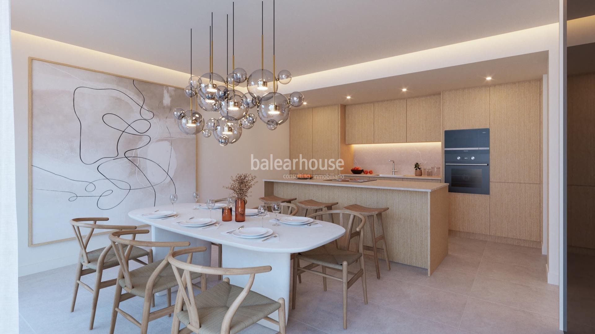 Fantastic penthouse project with the best of current design in a protected building in Palma