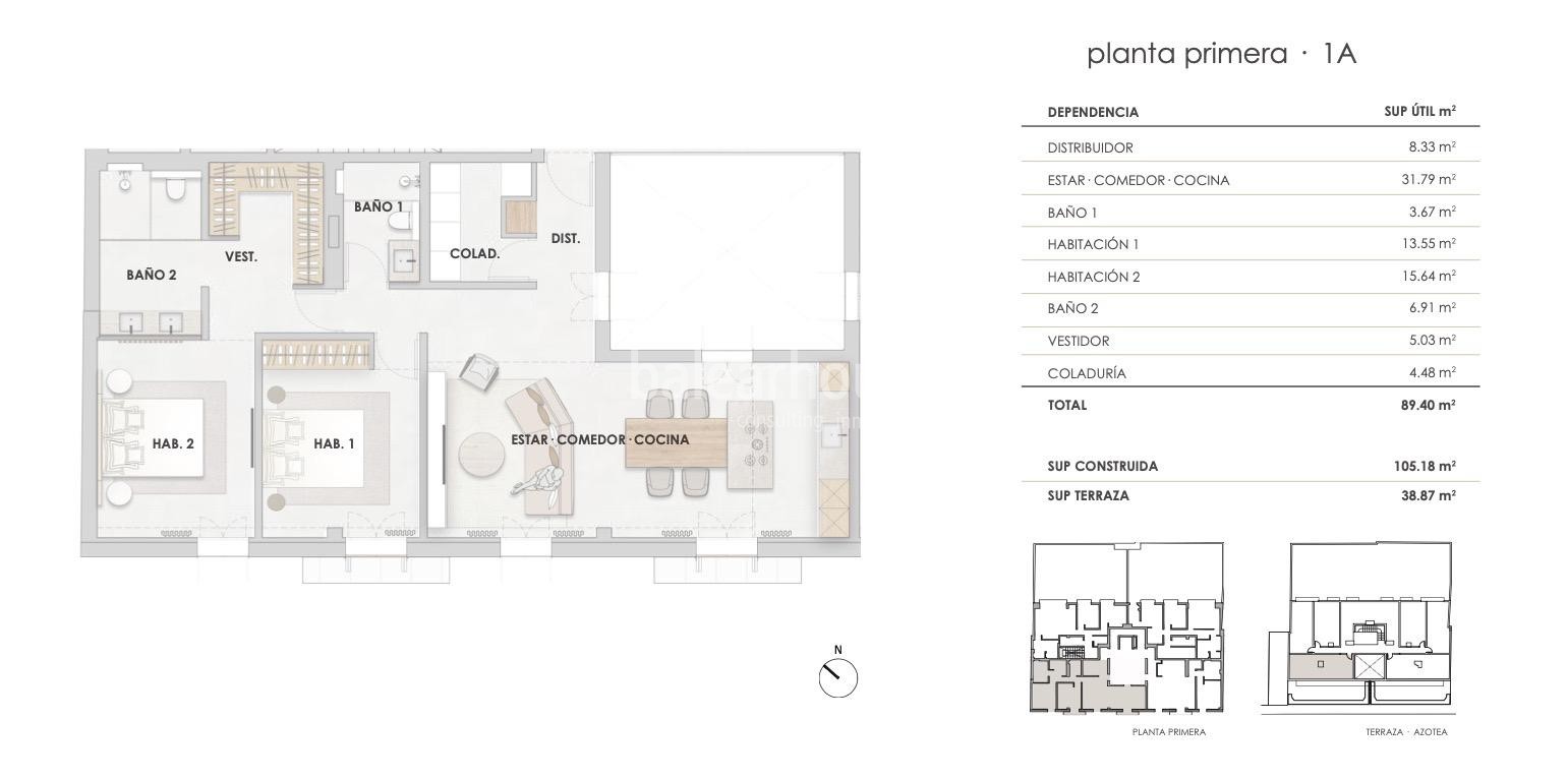 Excelente proyecto de viviendas con lo mejor del diseño actual en un edificio protegido de Palma
