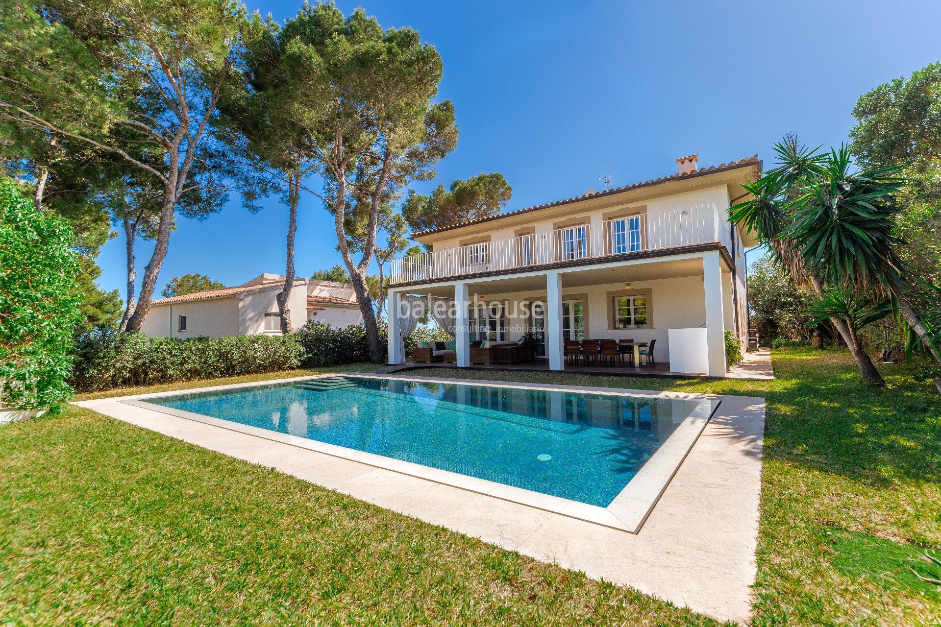 Mediterranean style villa with sea views perfect for families in Costa den Blanes