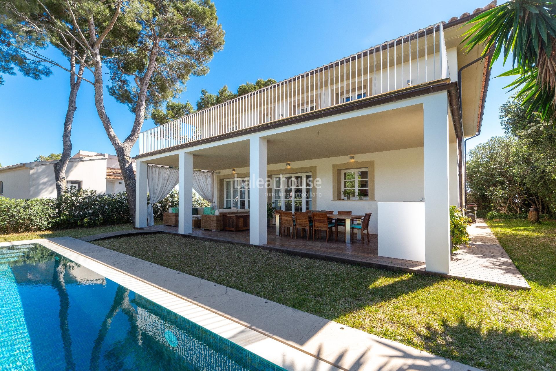 Mediterranean style villa with sea views perfect for families in Costa den Blanes