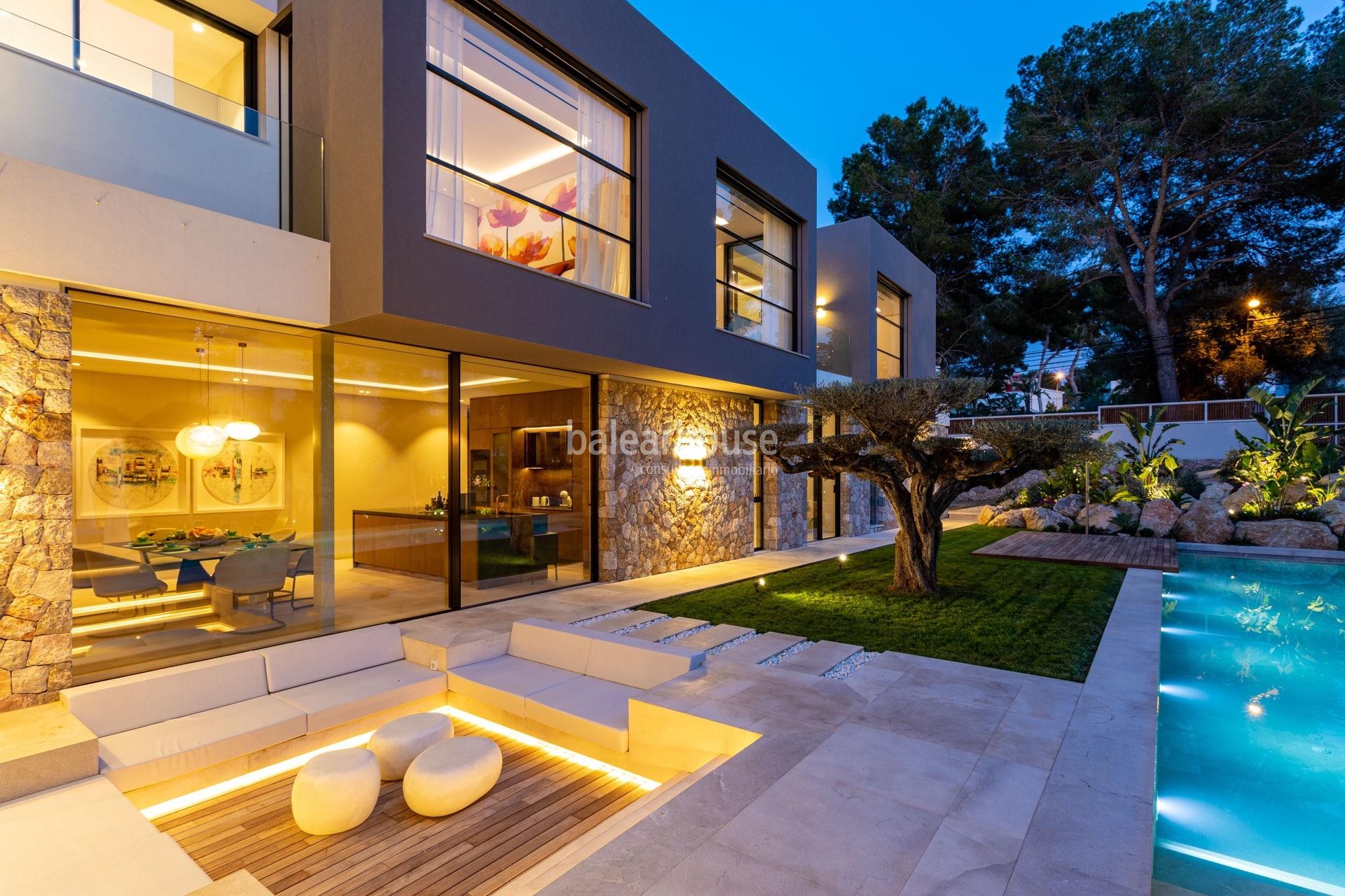 Gran villa de diseño cerca de playas con excelentes calidades en la privilegiada zona de Santa Ponsa