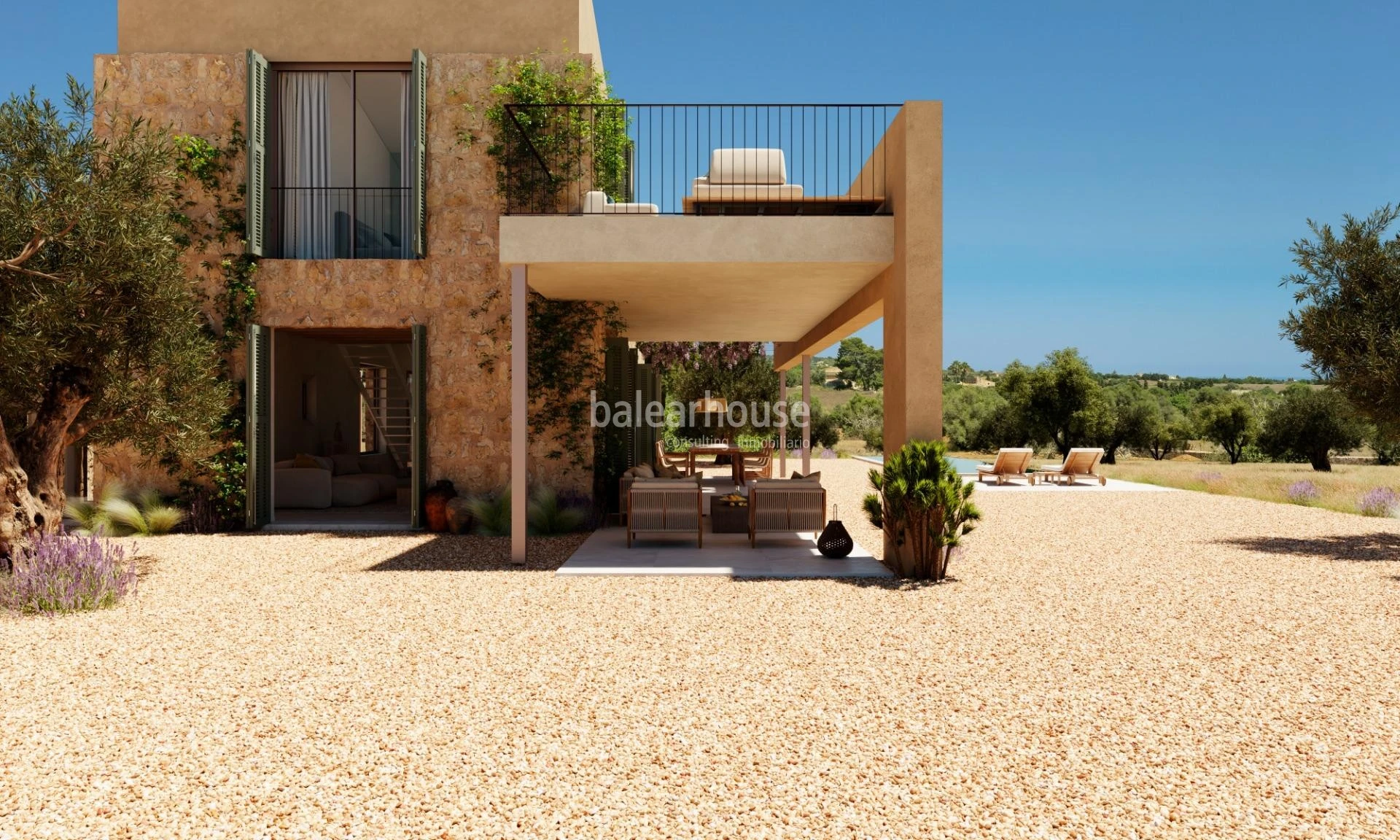 Excelente terreno con proyecto trazado de finca rústica en el campo mallorquín y muy cerca de playas