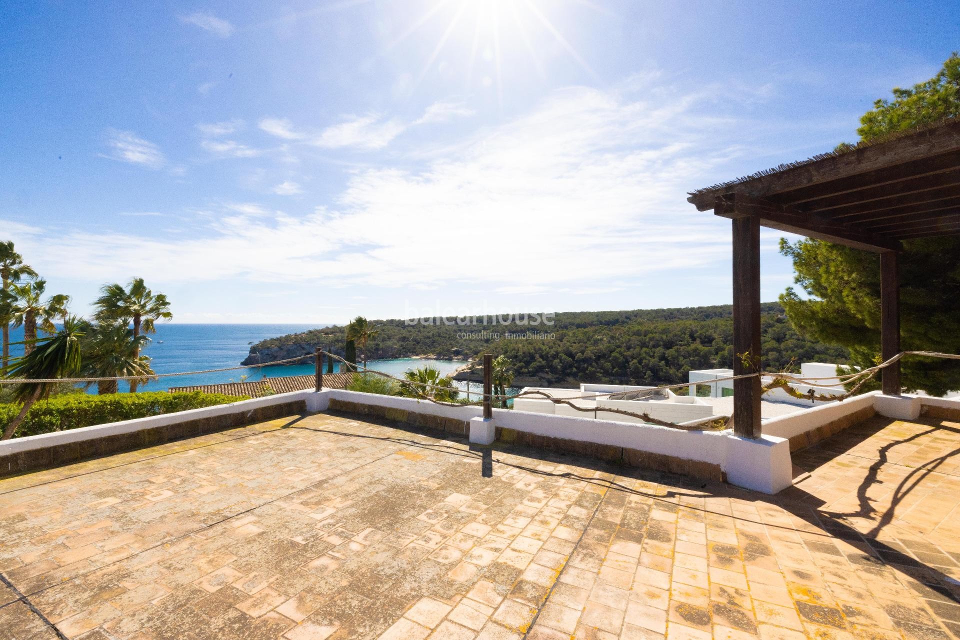 Villa im mediterranen Stil mit schönem Meerblick in Sol de Mallorca