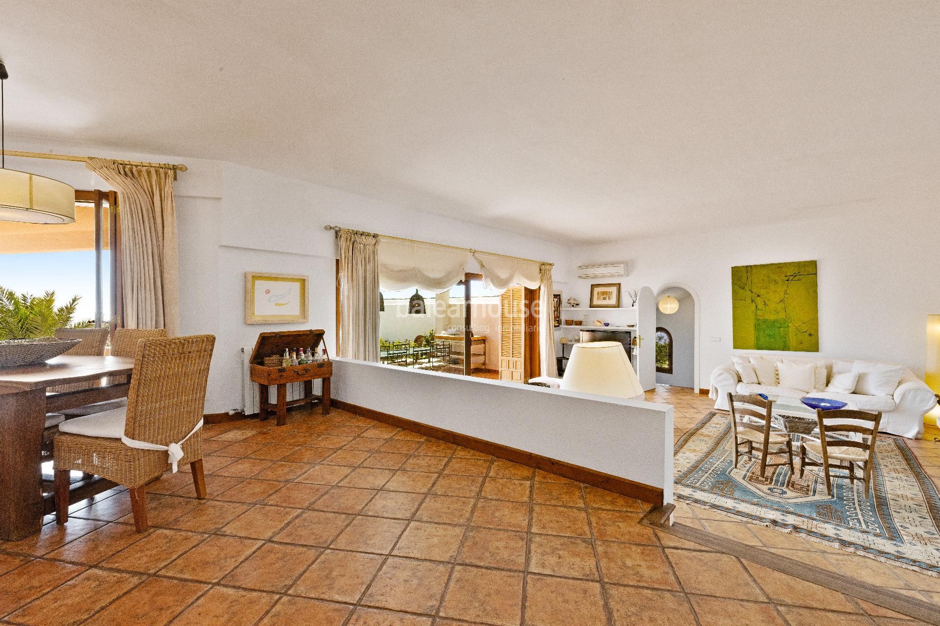 Villa im mediterranen Stil mit schönem Meerblick in Sol de Mallorca