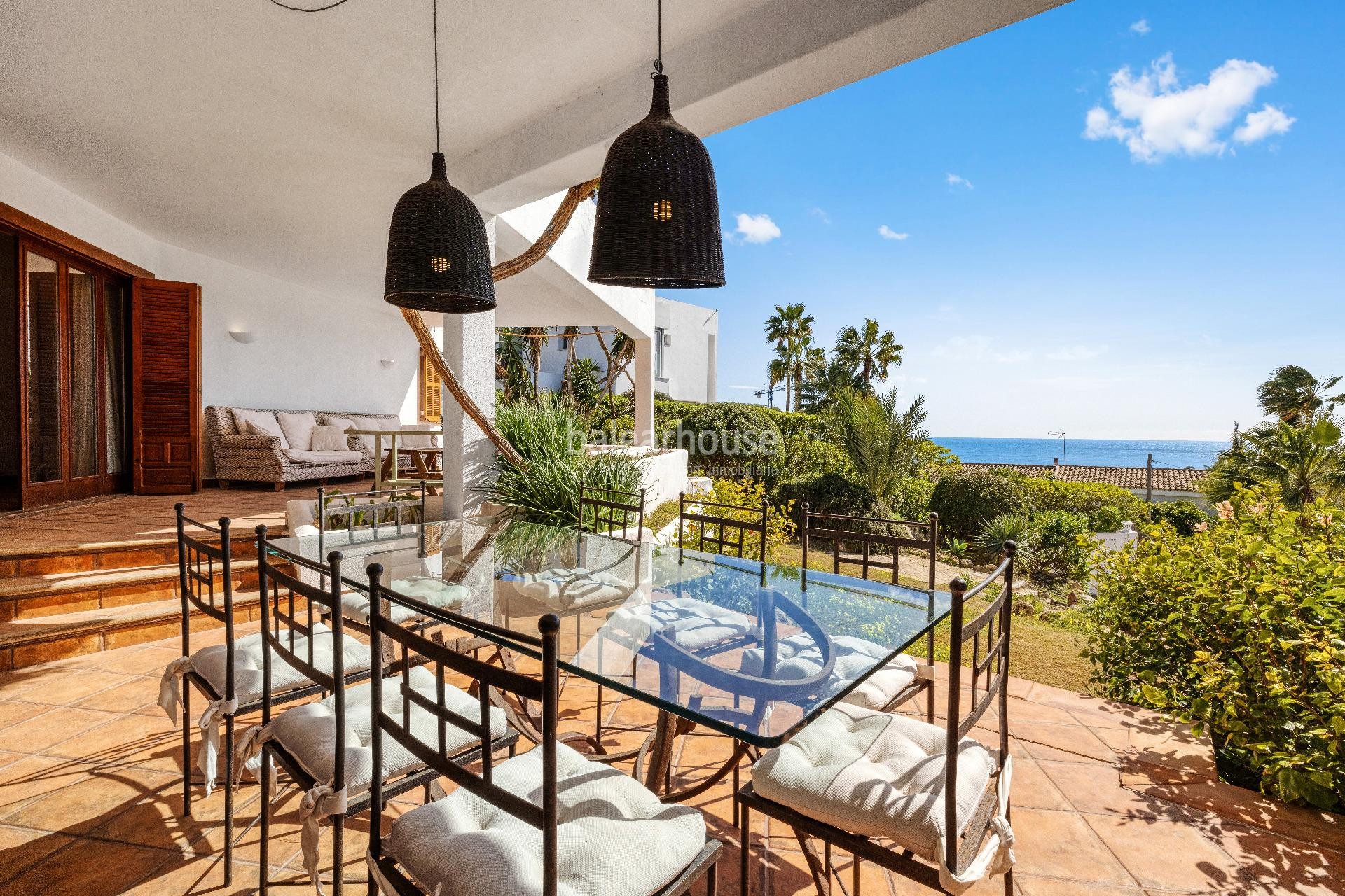 Villa im mediterranen Stil mit schönem Meerblick in Sol de Mallorca