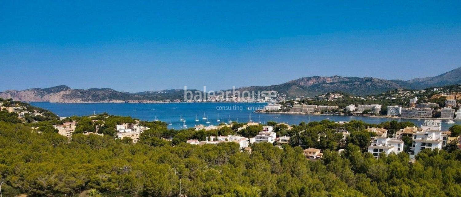 Extraordinario proyecto de vivienda de diseño con preciosas vistas al mar en Santa Ponsa