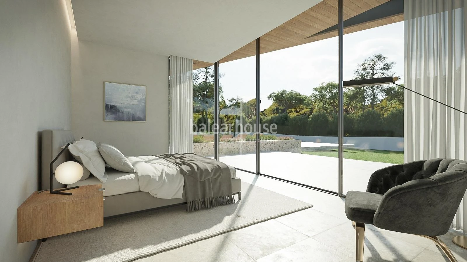 Gran villa moderna de obra nueva con jardín y piscina cerca del golf y mar en Santa Ponsa