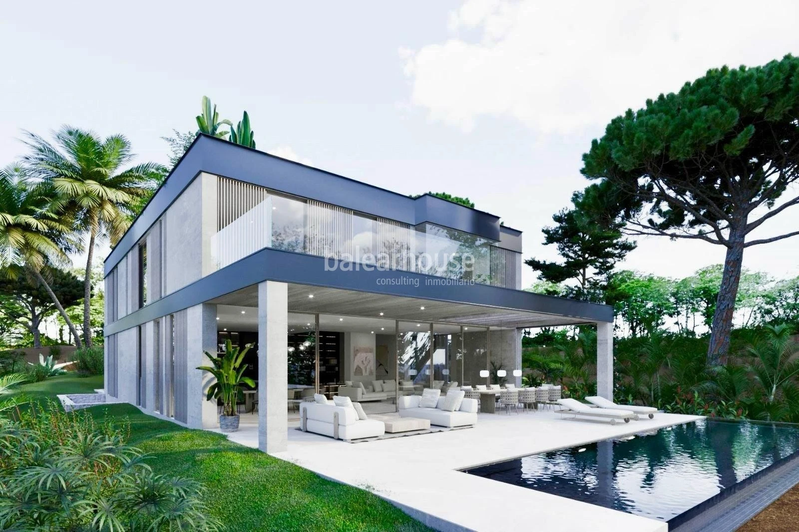 Estupendo solar en Bendinat con licencia, único por su excelente orientación sur y vistas al mar
