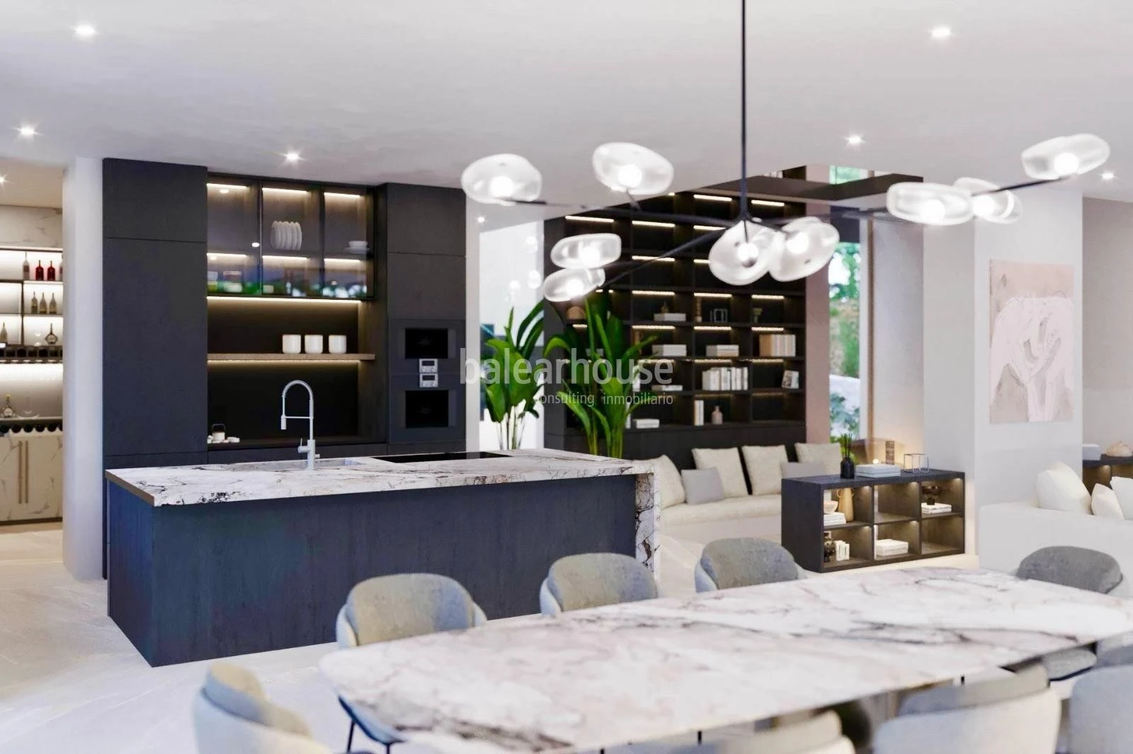 Estupendo solar en Bendinat con licencia, único por su excelente orientación sur y vistas al mar