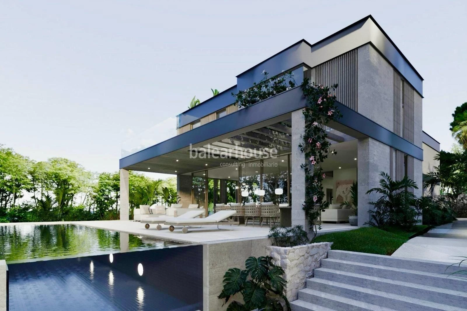 Estupendo solar en Bendinat con licencia, único por su excelente orientación sur y vistas al mar
