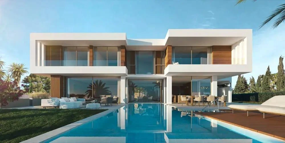 Excepcional terreno con vistas al mar y proyecto de villa en el exclusivo Puerto de Andratx