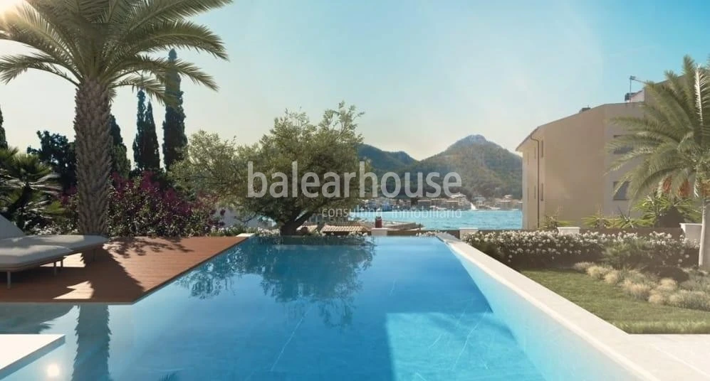 Excepcional terreno con vistas al mar y proyecto de villa en el exclusivo Puerto de Andratx