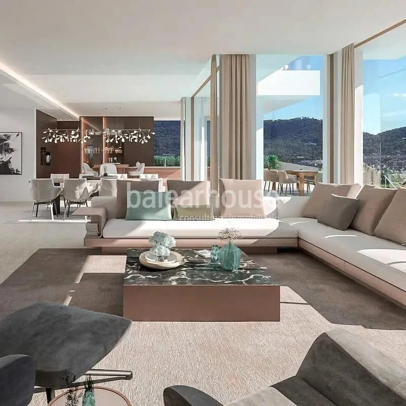 Außergewöhnliches Grundstück mit Meerblick und Villenprojekt im exklusiven Puerto de Andratx