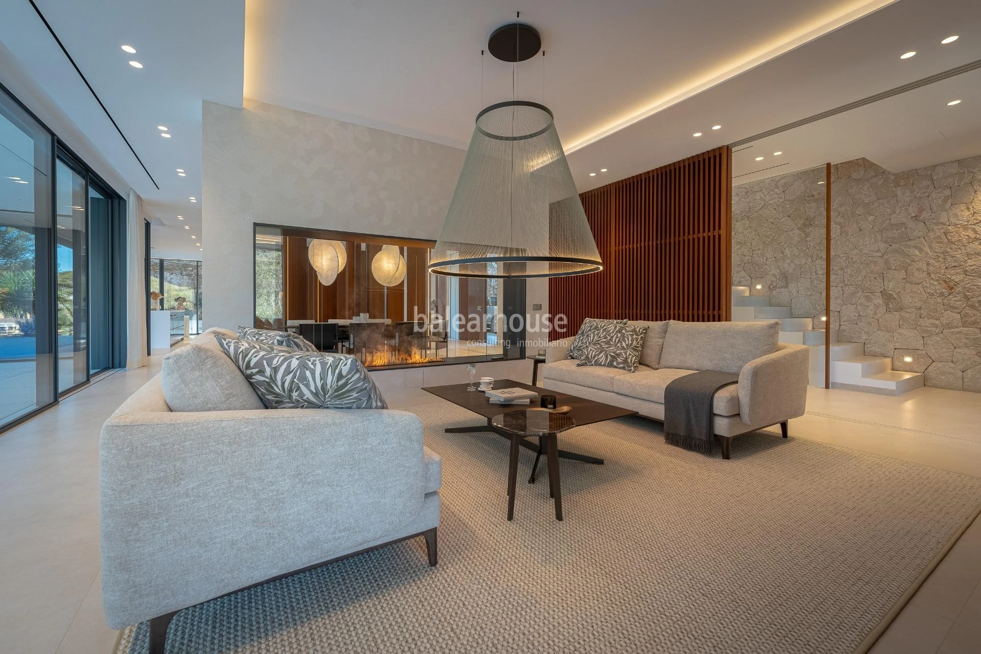 Spectacular avant-garde villa with large outdoor garden spaces and terraces in Son Vida
