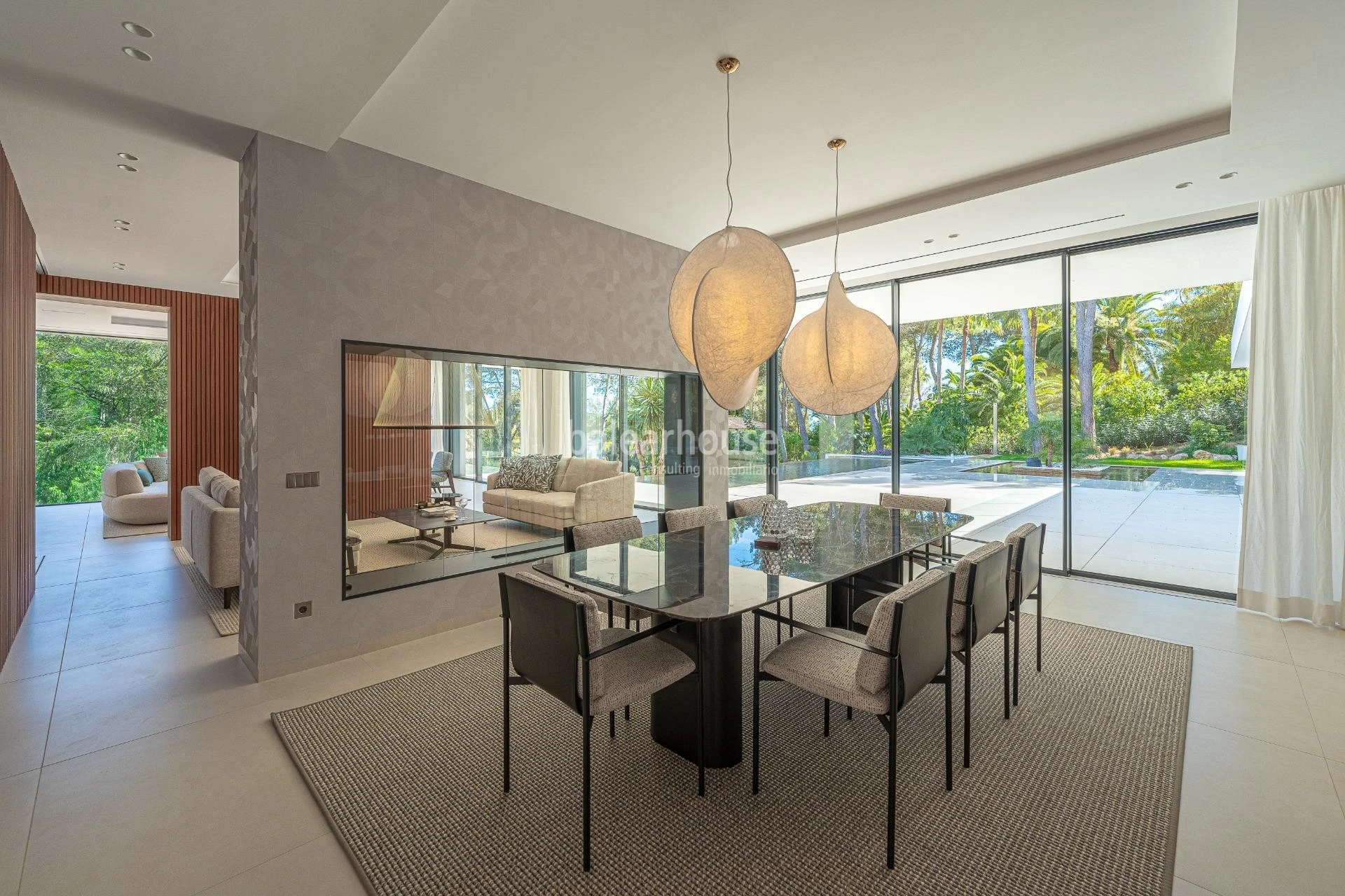 Spectacular avant-garde villa with large outdoor garden spaces and terraces in Son Vida