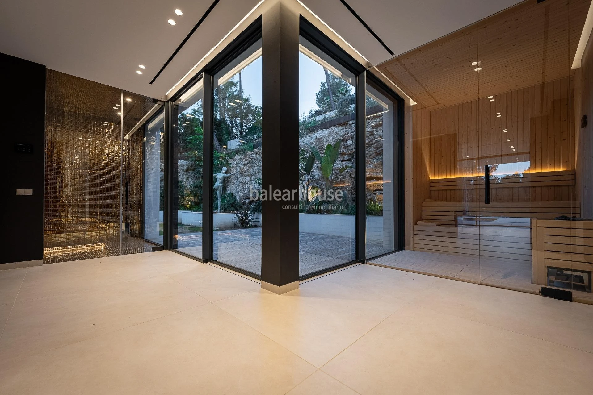 Spectacular avant-garde villa with large outdoor garden spaces and terraces in Son Vida