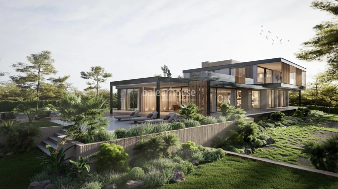 Grundstück in der hervorragenden Gegend von Sol de Mallorca mit Projekt für eine große moderne Villa