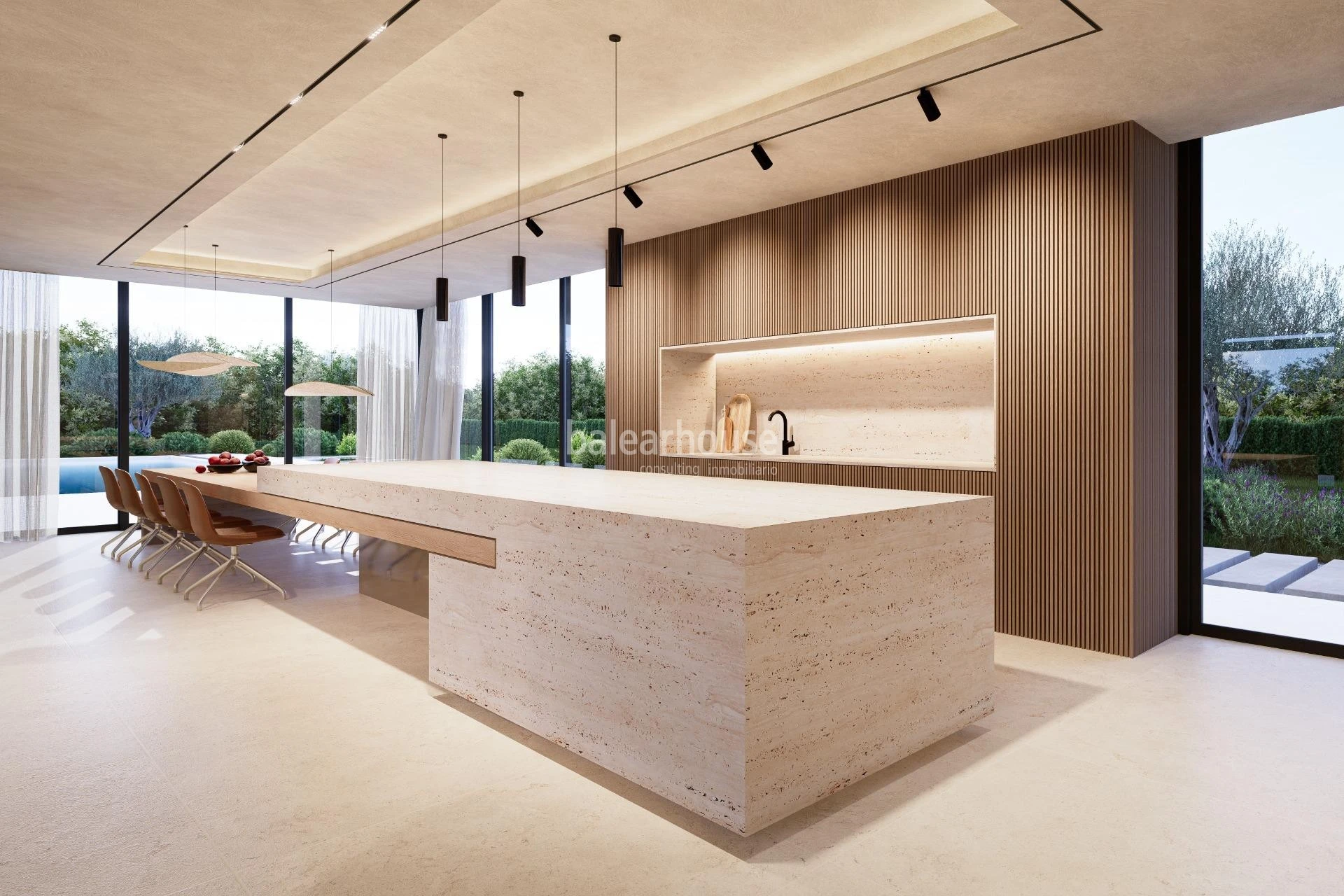 Gran terreno en la excelente zona de Sol de Mallorca con proyecto de espectacular villa moderna.