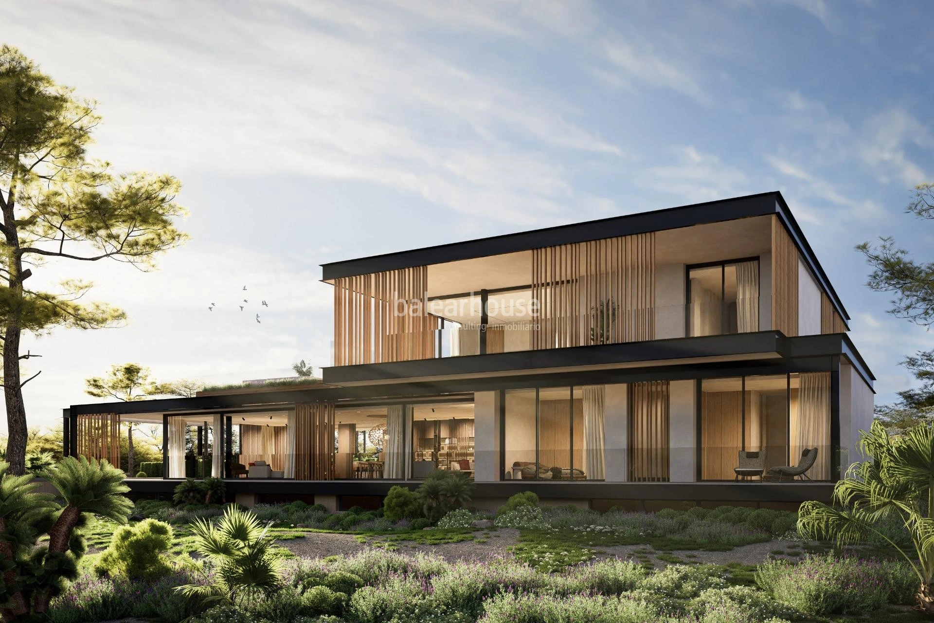 Gran terreno en la excelente zona de Sol de Mallorca con proyecto de espectacular villa moderna.