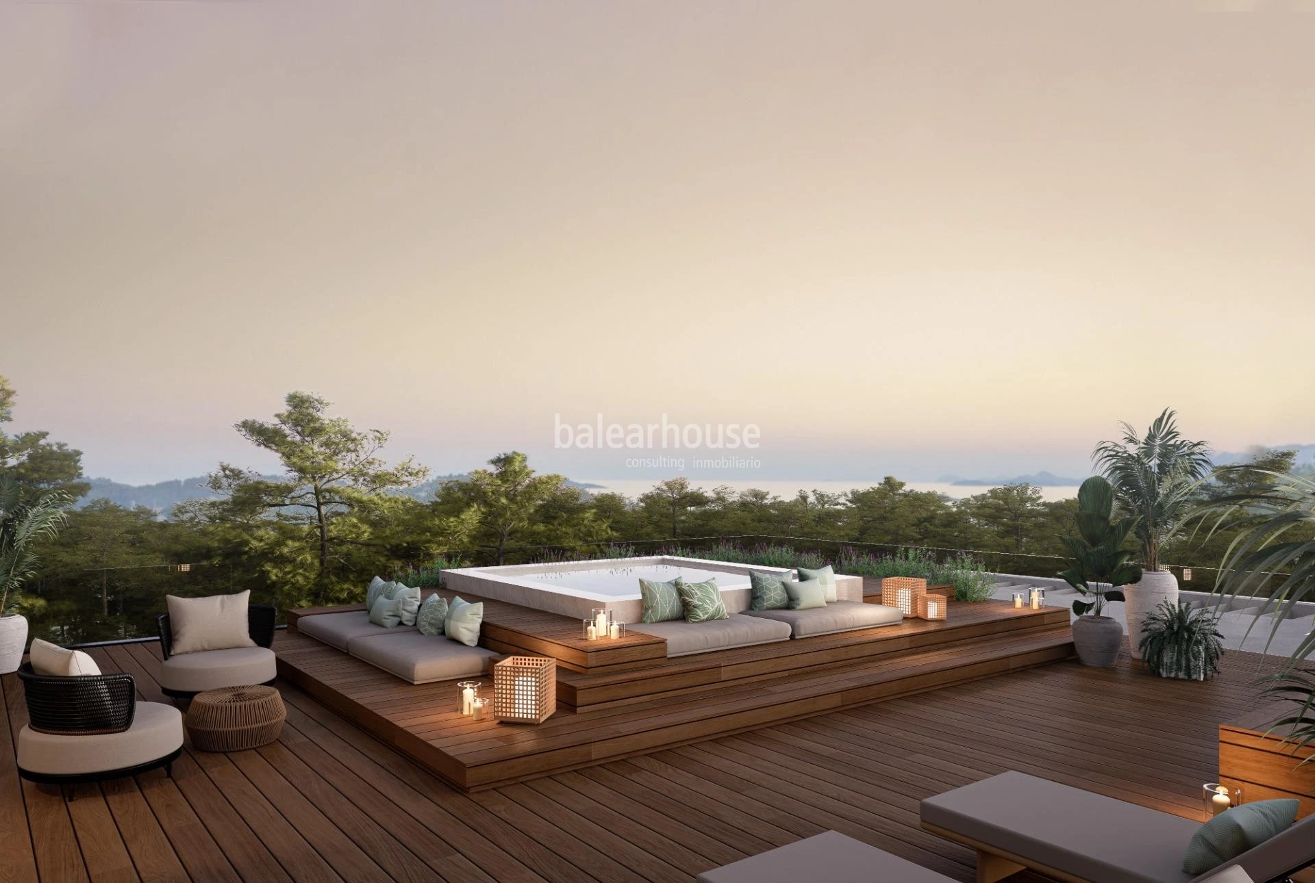Gran terreno en la excelente zona de Sol de Mallorca con proyecto de espectacular villa moderna.