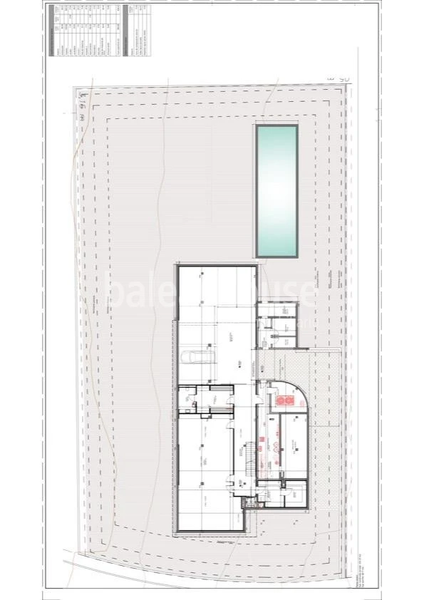 Gran terreno en la excelente zona de Sol de Mallorca con proyecto de espectacular villa moderna.