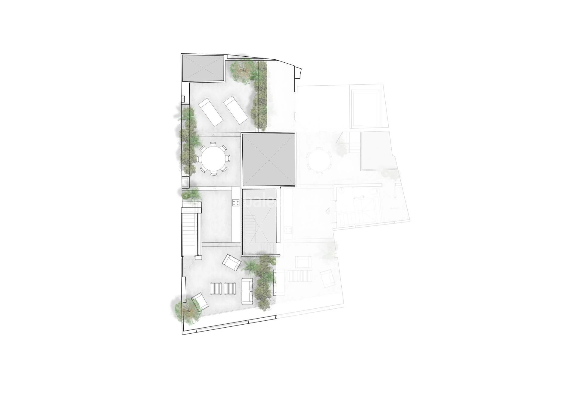 Unverbaubarer Blick über die Stadt in diesem Duplex-Penthouse mit Solarium im historischen Stadtzent