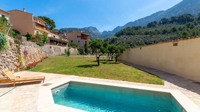 Fantastic new villa in Fornalutx with pool and stunning views of the Tramuntana