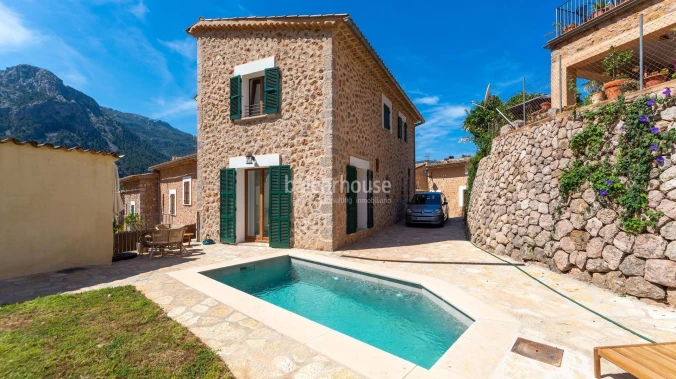Charming new villa in Fornalutx with pool and stunning views of the Tramuntana