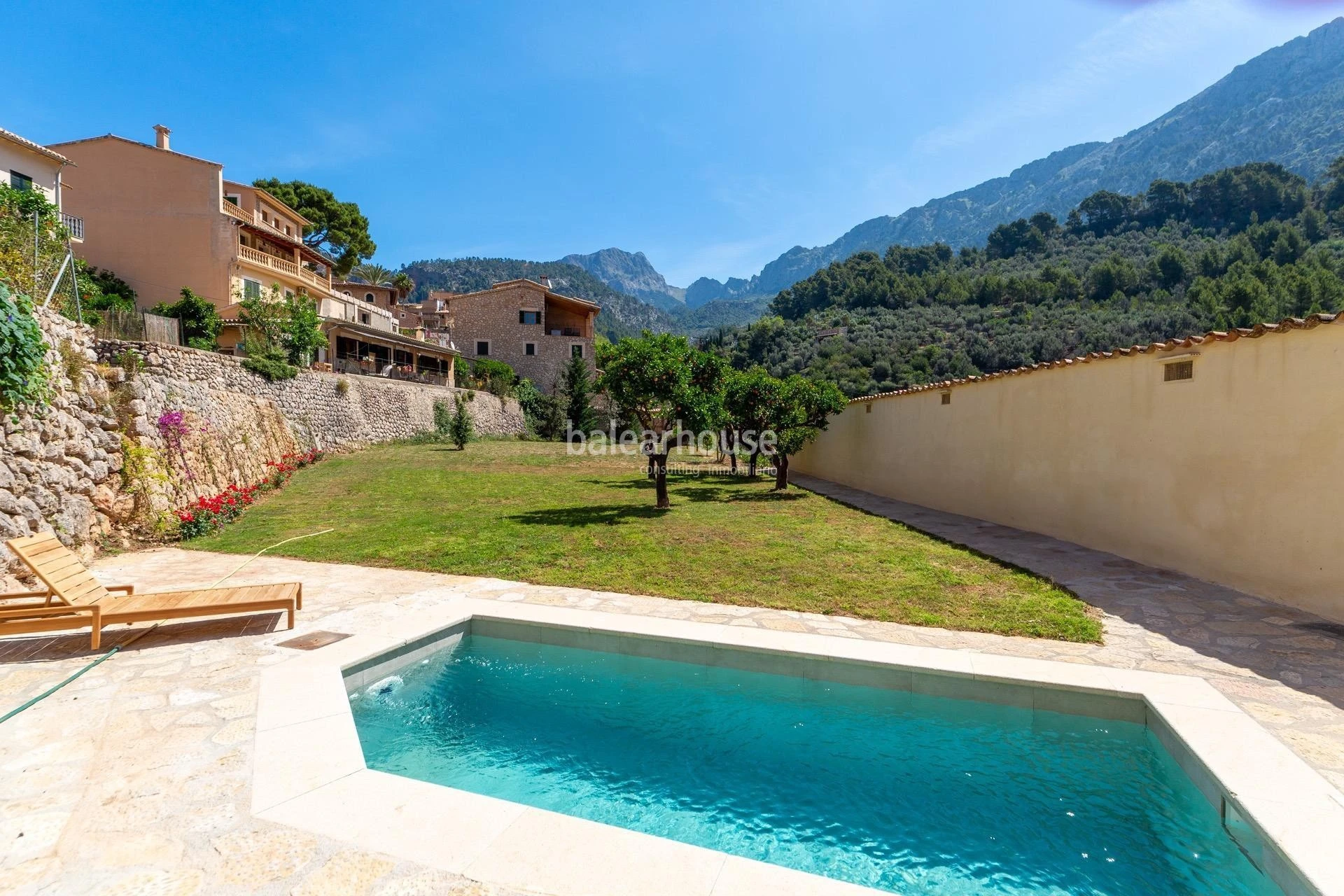 Charming new villa in Fornalutx with pool and stunning views of the Tramuntana