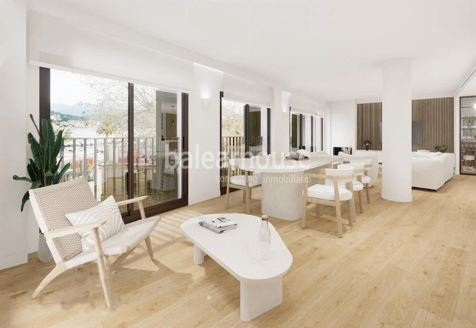 Wonderful newly built flat in the first line of the charming Puerto de Sóller.