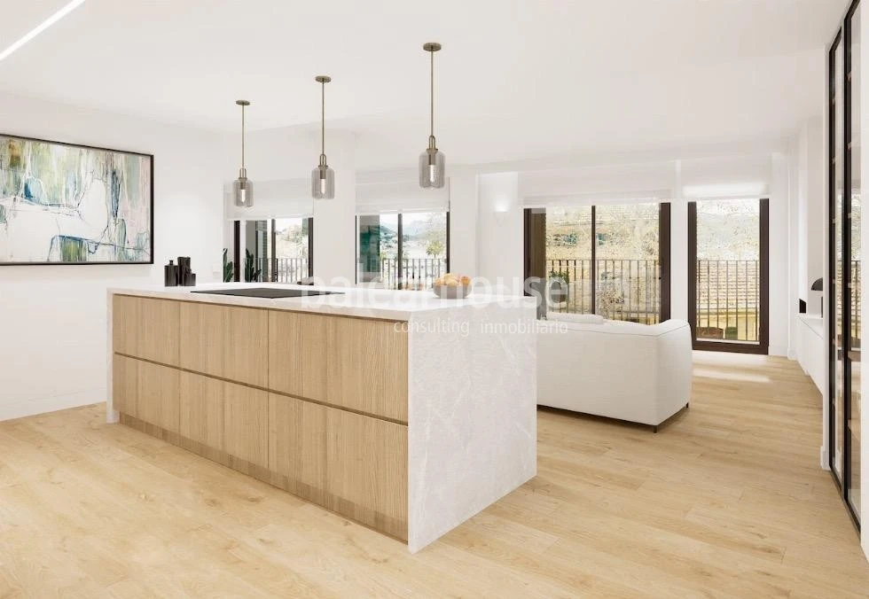Wonderful newly built flat in the first line of the charming Puerto de Sóller.