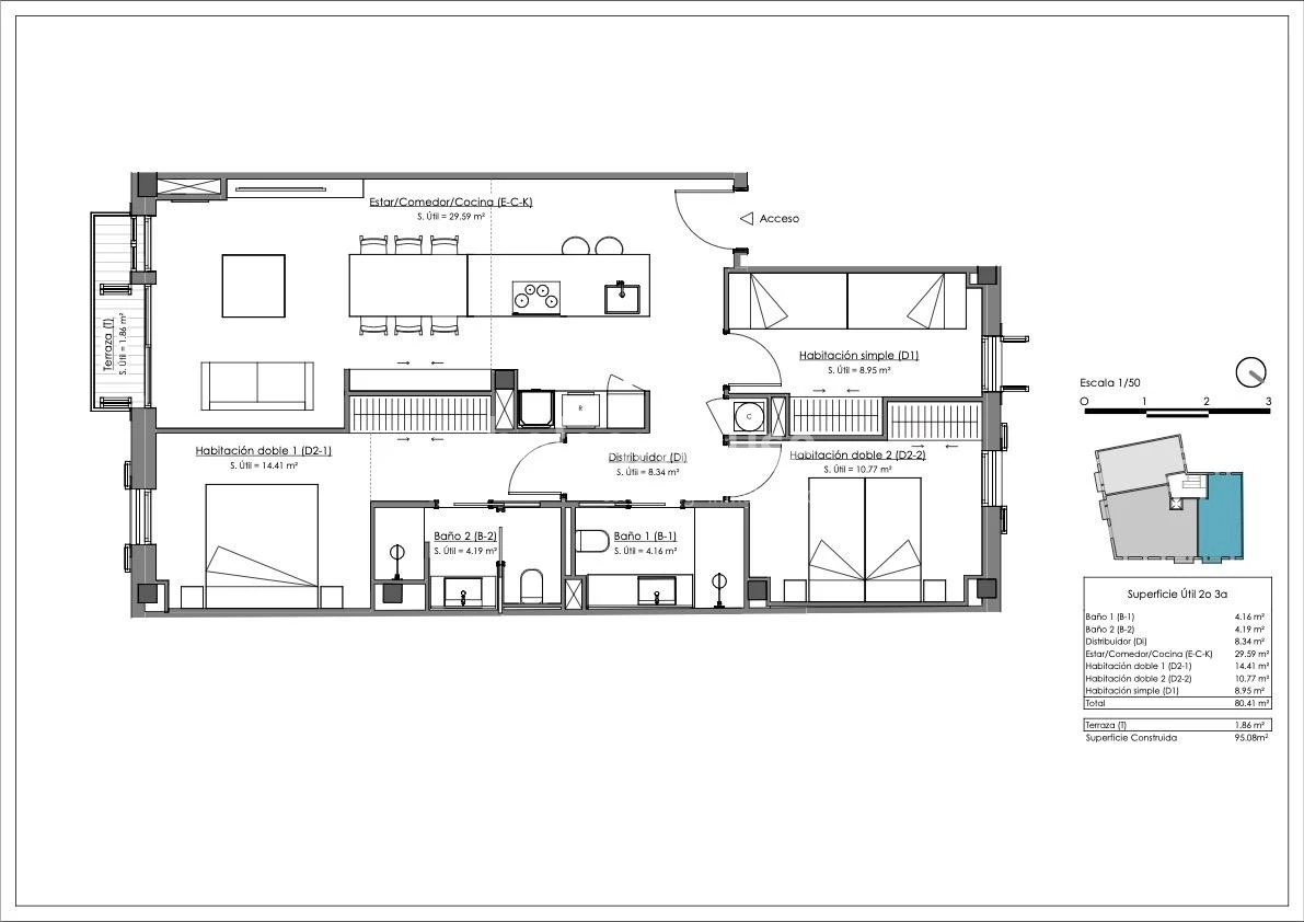 Wonderful newly built flat in the first line of the charming Puerto de Sóller.