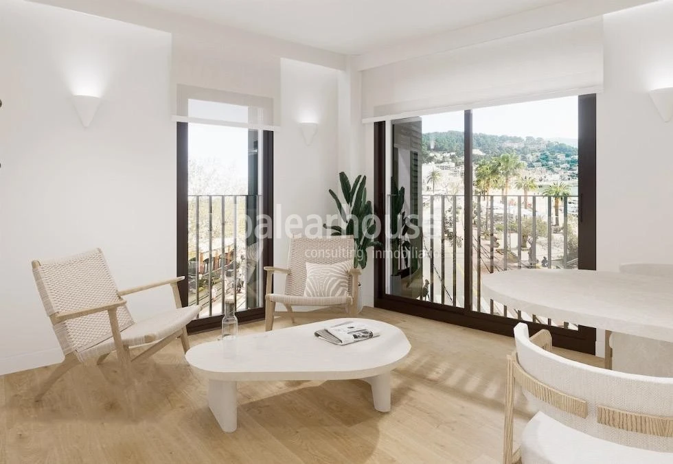 Wonderful newly built flat in the first line of the charming Puerto de Sóller.