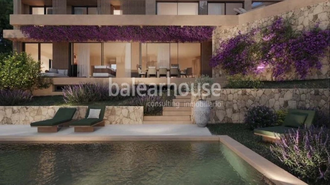 Magnificent villa project with a careful Moderna design and a privileged location in Bendinat