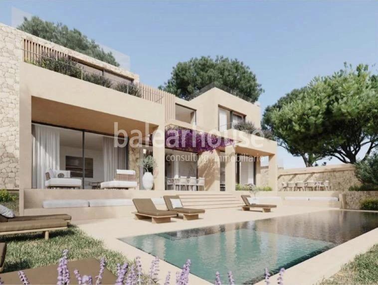 Great design villa project with high qualities next to a beautiful cove in Bendinat