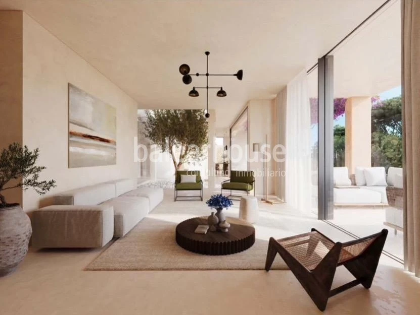 Great design villa project with high qualities next to a beautiful cove in Bendinat