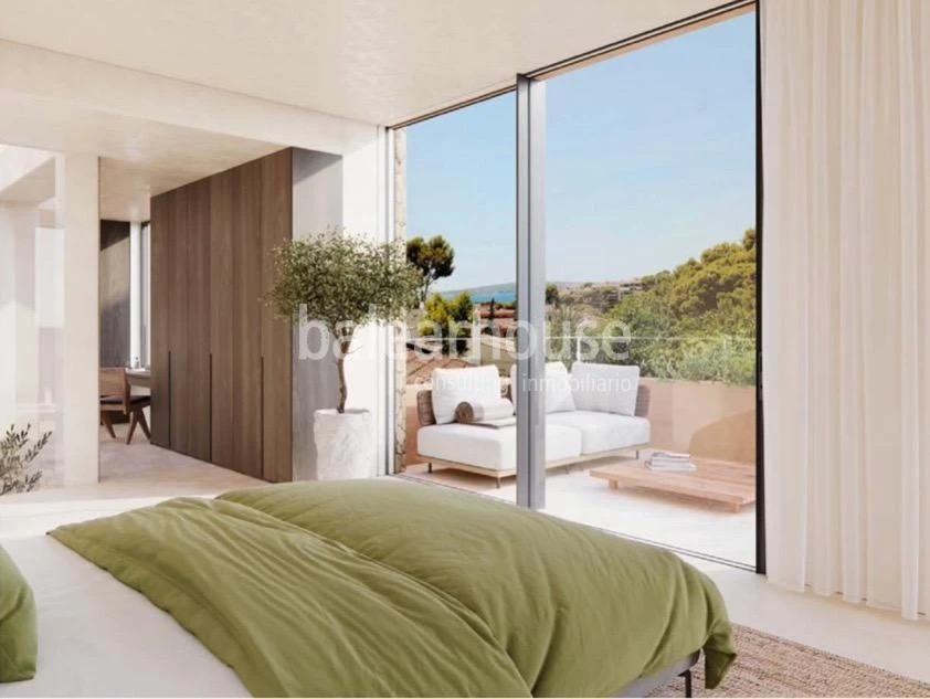 Gran proyecto de villa de diseño con altas calidades junto a una preciosa cala en Bendinat