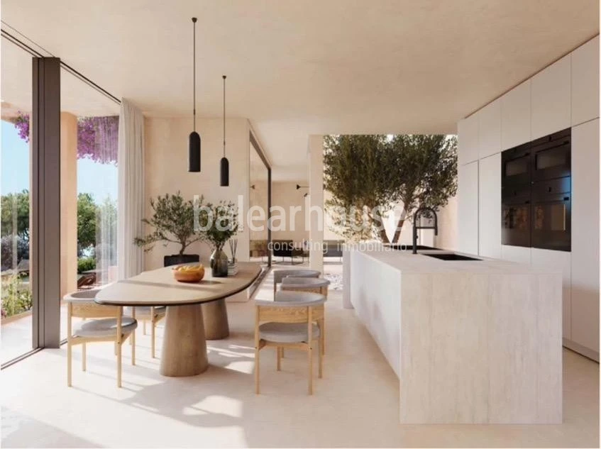 Gran proyecto de villa de diseño con altas calidades junto a una preciosa cala en Bendinat