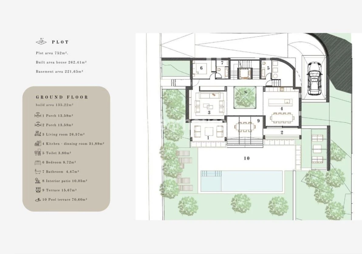 Gran proyecto de villa de diseño con altas calidades junto a una preciosa cala en Bendinat