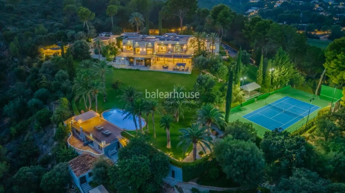 Stunning property in Son Vida with absolute privacy and panoramic view over the bay of Palma