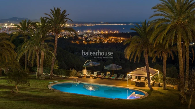 Stunning property in Son Vida with absolute privacy and panoramic view over the bay of Palma