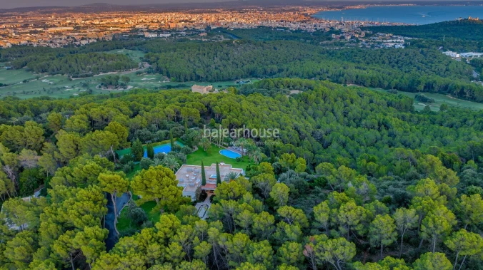 Stunning property in Son Vida with absolute privacy and panoramic view over the bay of Palma