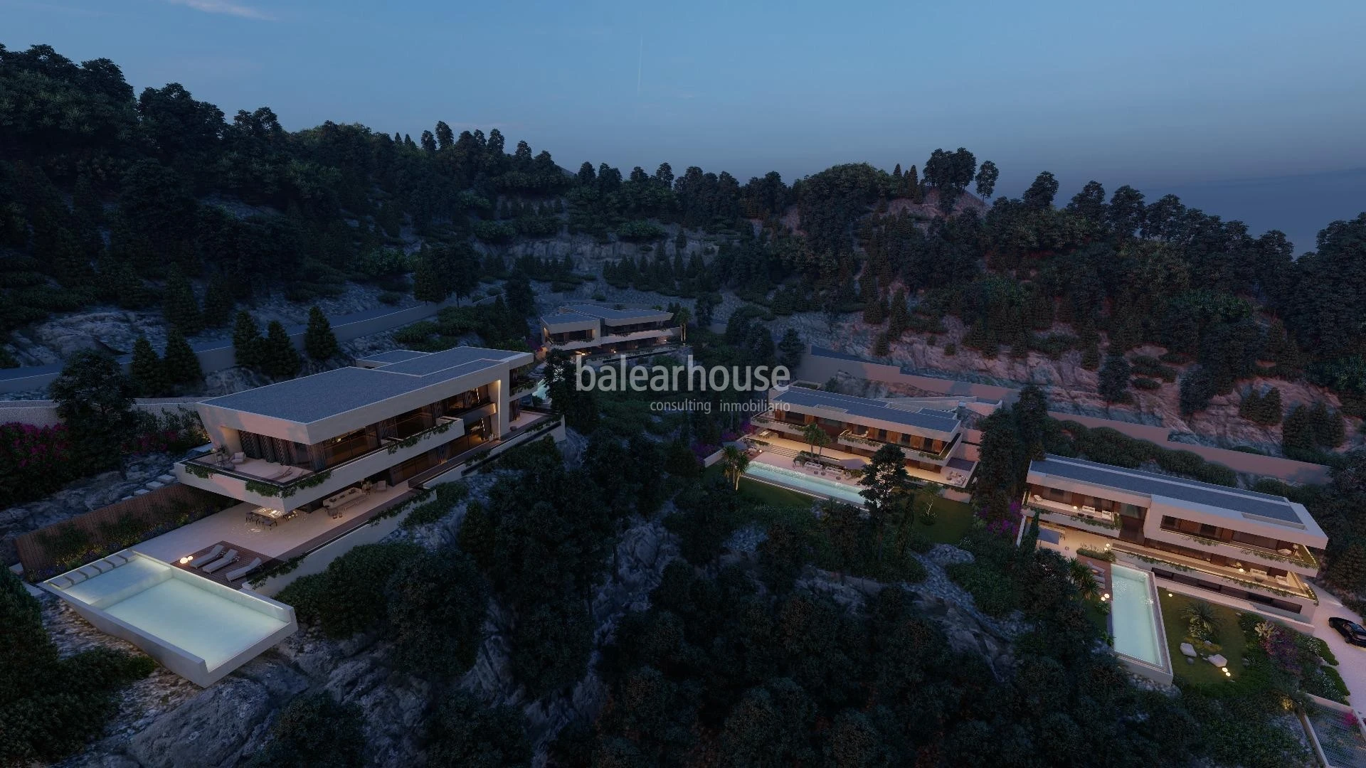 Großes Grundstück in Son Vida mit Projekt und unverbaubarem Blick über die Bucht von Palma