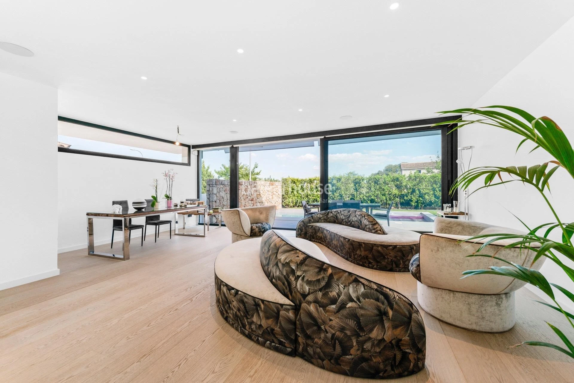 Fabulous designer villa surrounded by nature with large garden and views of the Bay of Palma