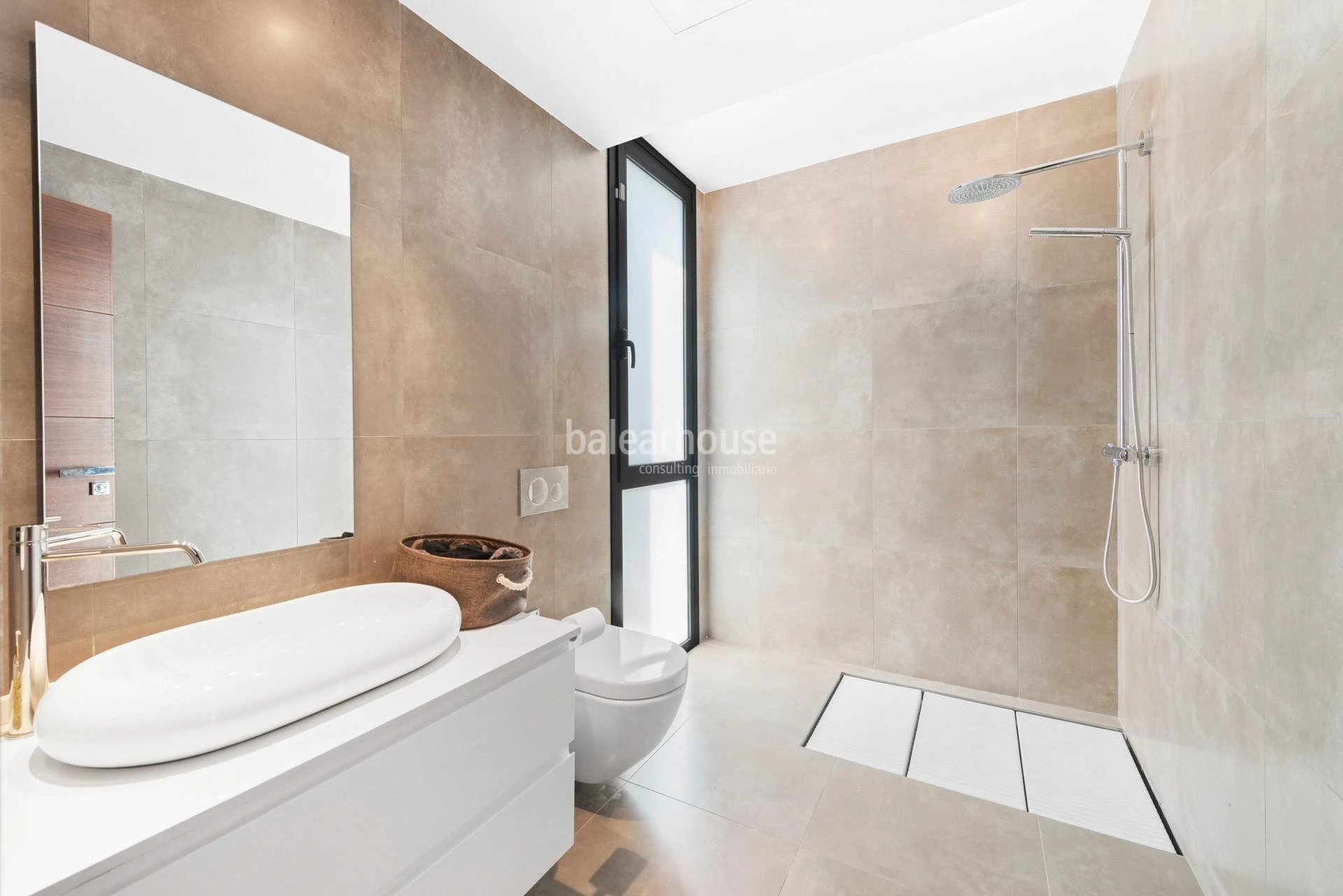 Fabulous designer villa surrounded by nature with large garden and views of the Bay of Palma
