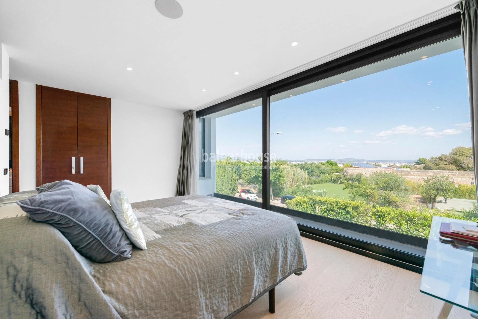Fabulous designer villa surrounded by nature with large garden and views of the Bay of Palma