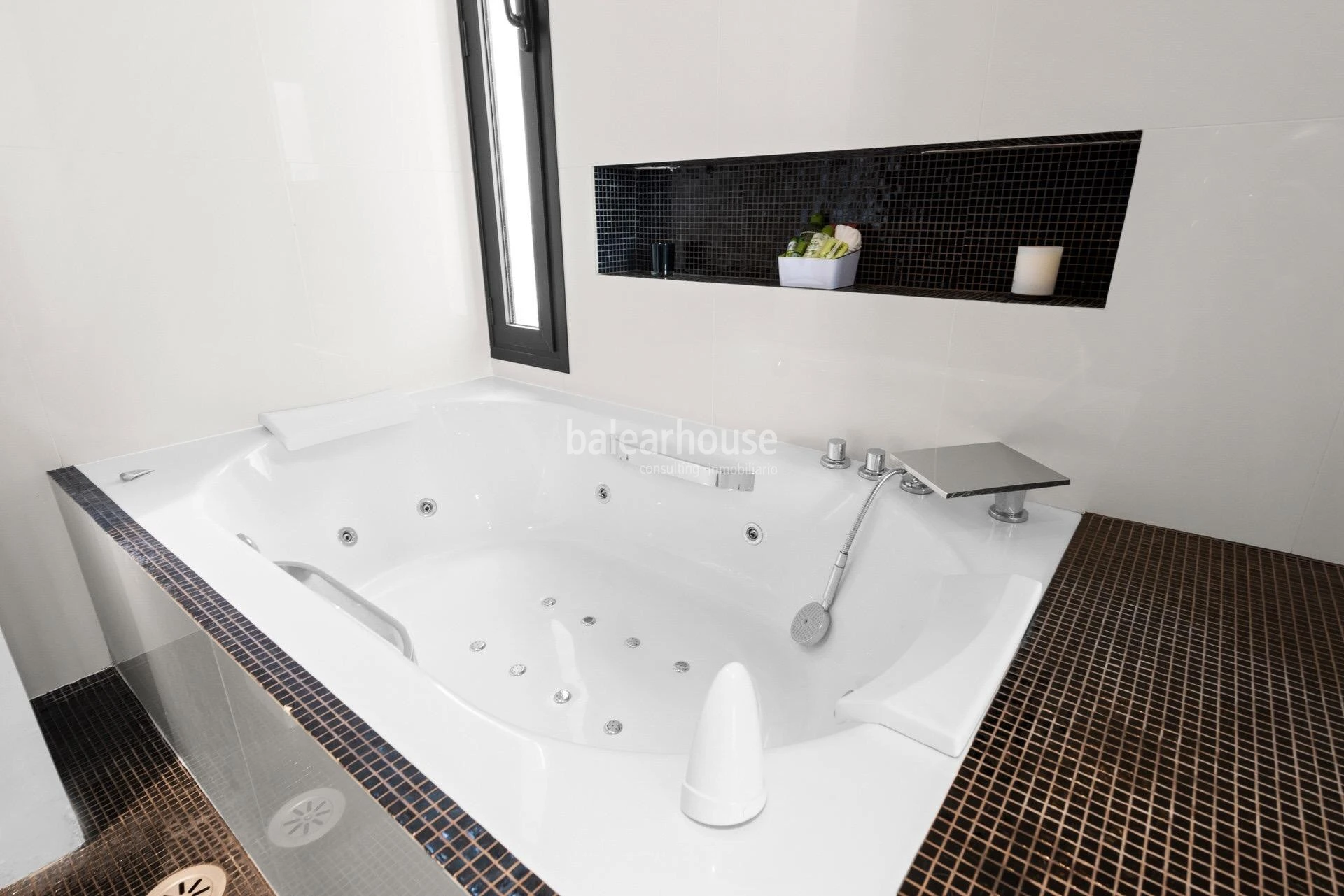 Fabulous designer villa surrounded by nature with large garden and views of the Bay of Palma