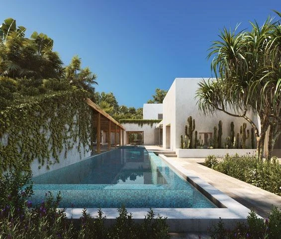 Magnífica villa de obra nueva en Cala Vinyes con un diseño eficiente  y grandes espacios exteriores