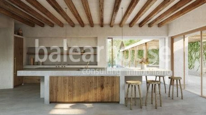 Magnificent newly built villa in Cala Vinyes with an efficient design and large outdoor spaces.